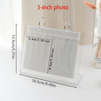 3/5 inch Desktop Photo Album Acrylic Polaroid Instax loose leaf Photo Album Home Decoration Star Postcard Collect Photo Albums Birthday Gift Family Scrapbook Albums Family Anniversary Gift For Couple Stevvex