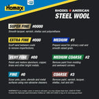 Rhodes American Steel Wool Super Fine Grade, 12 Pads