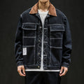 Men Balck Denim Jackets Pi-Mart