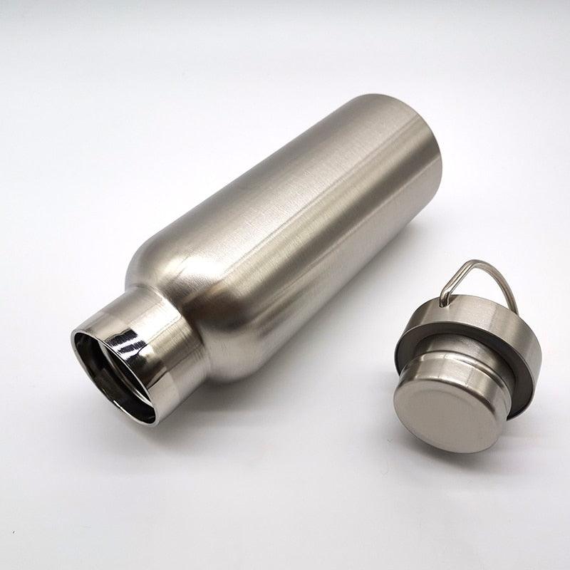 350/500/750/1000ml Double Wall Stainless Steel Water Bottle Thermos Bottle Keep Hot and Cold Insulated Vacuum Flask for Sport Stainless Steel Water Bottle Double Wall Vacuum Insulated Leak Proof Sports Bottle Stevvex
