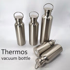 350/500/750/1000ml Double Wall Stainless Steel Water Bottle Thermos Bottle Keep Hot and Cold Insulated Vacuum Flask for Sport Stainless Steel Water Bottle Double Wall Vacuum Insulated Leak Proof Sports Bottle Stevvex