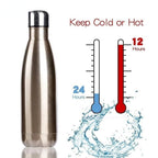 350/500/750/1000ml Double Wall Stainless Steel Water Bottle Thermos Bottle Keep Hot and Cold Insulated Vacuum Flask Sport  Stainless Steel Double Wall Insulated Water Bottle for Travel Stevvex