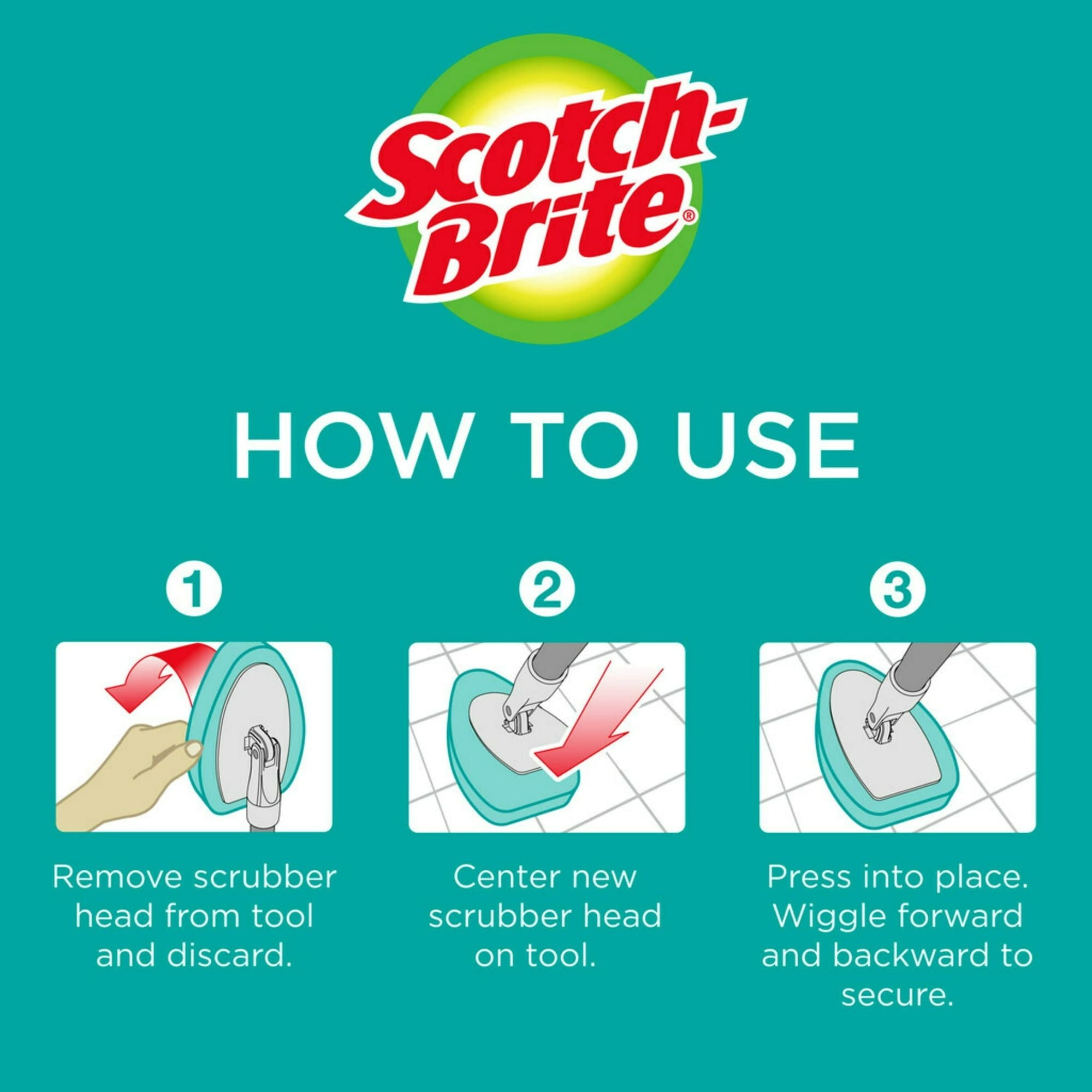 Scotch-Brite Shower Scrubber Refill, 1 Refill Total EasyOptionXY LLC