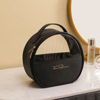 Portable large-capacity travel translucent cosmetic bag, Pu multi-functional waterproof toilet bag, portable skin care product storage bag, makeup bag organizer,Makeup bags, small - SJB-DIAMOND ELITES