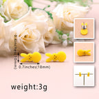 Women's Cute Fashion Rabbit Shape Easter Acrylic Earrings Pi-Mart