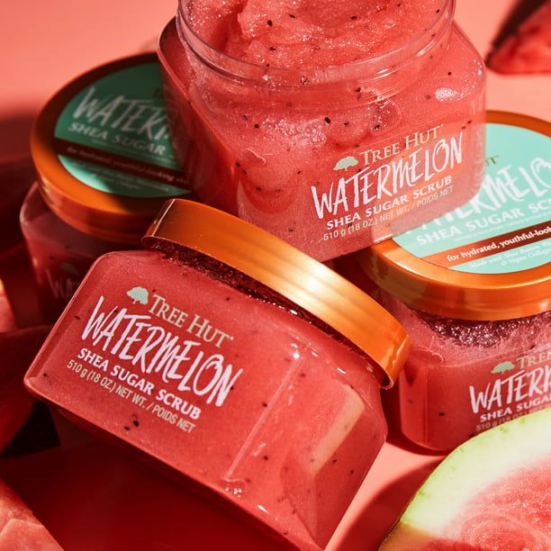 Tree Hut Watermelon Shea Sugar Exfoliating and Hydrating Body Scrub, 18 oz EasyOptionXY LLC