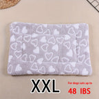 All-Season Dirt-Resistant Rectangular Pet Blanket - Comfortable Dog Paw Heart Print Pet Bed, 1pc Lootquake LLC
