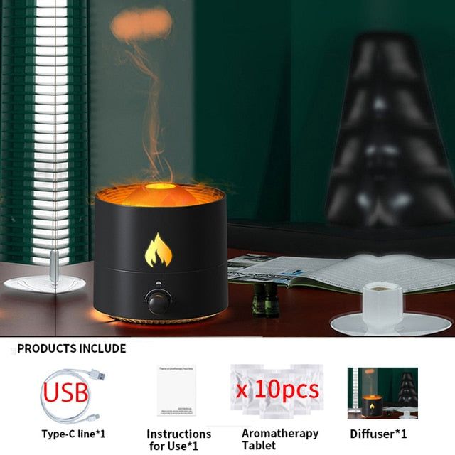 Diffuser Humidifier with Smoke Ring Night Lamp - SJB-DIAMOND ELITES
