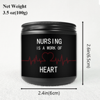 Lavender Scented Candle 5.3oz - Perfect Appreciation Gift for Nurses, Nursing Students, and Paramedics on Nurses' Day, Birthday, Graduation, or Thanksgiving - Unique and Meaningful Present, Women Men, Labor And Delivery, Nurs Lootquake LLC