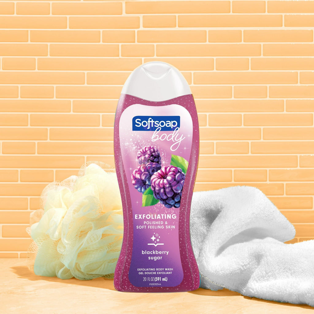 Softsoap Exfoliating Body Wash, Blackberry Sugar Scrub, 20 oz EasyOptionXY LLC