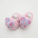 Butterfly Cute Modern Warm Baby Shoes Winter Fashion Leisure Wool Shoes Unique Design Perfect Birthday Gift For Girls