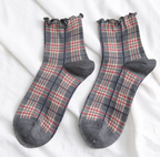 Vintage Check Ladies Socks