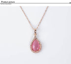 new fashion European and American bride necklace earrings two sets of ladies crystal jewelry set Pi-Mart