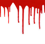 Halloween necklace idea bloody cut blood mark necklace red simulated belly bleeding collar - SJB-DIAMOND ELITES