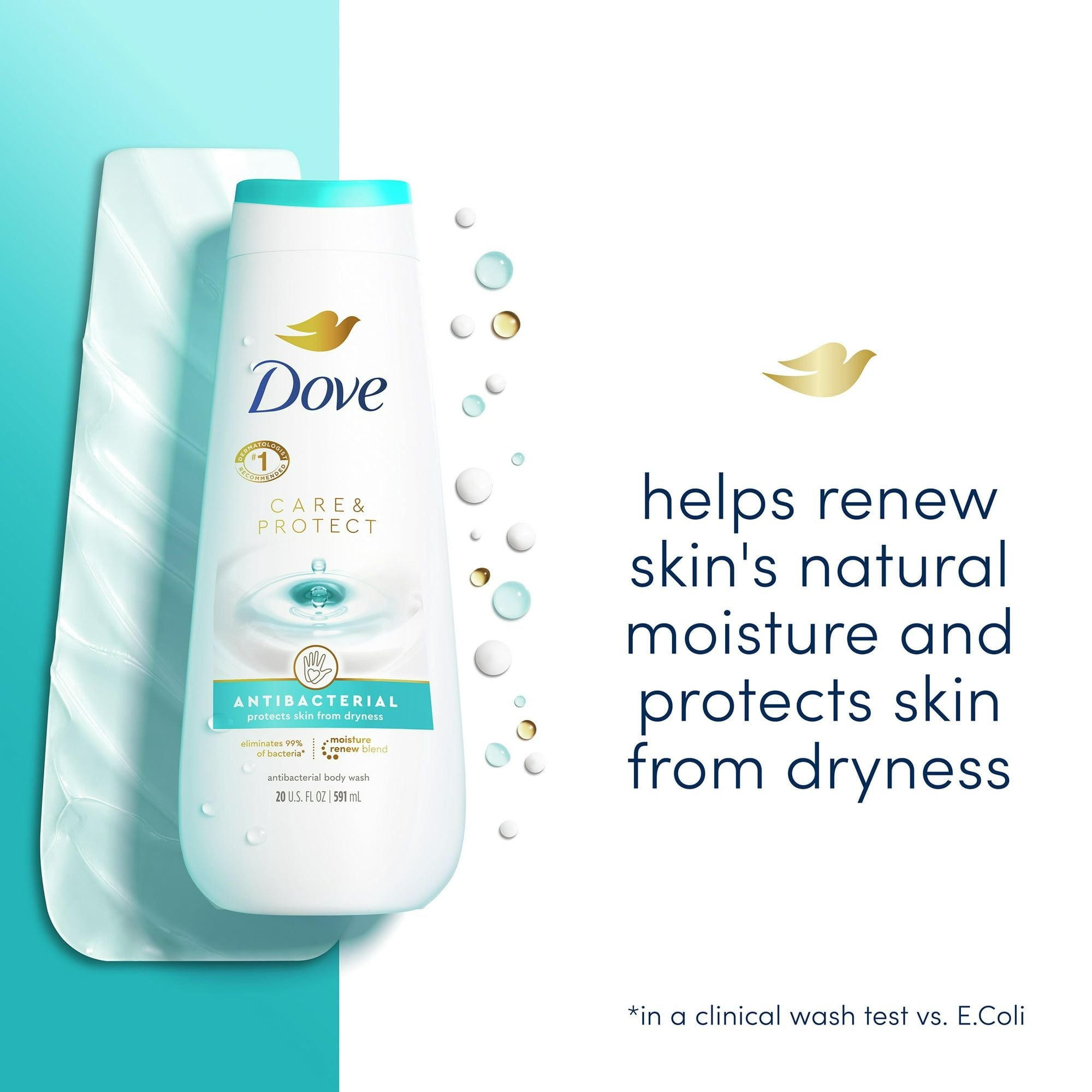 Dove Care & Protect Body Wash Antibacterial, 20 oz EasyOptionXY LLC