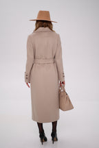Eliza Classic Cashmere Wool Blend Overcoat in Nude - SJB-DIAMOND ELITES