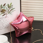 Silver Pentagram Chain evening Bag, Acrylic Mini Change, Key Lipstick Purse, Crossbody Prom Bag, Party Purse, Prom Bags Clutch, Wedding Purse - SJB-DIAMOND ELITES