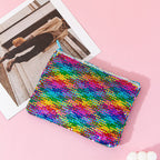 Mermaid sequined pencil case, two-color stationery storage bag, portable cosmetics change purse, small purse - SJB-DIAMOND ELITES
