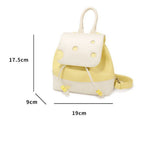 Adorable Cheese Backpack – Cute Small Schoolbag for Stylish Summer Commuting