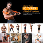Resistance Band Bar Set Portable Full Body 500LBS Extra Heavy Home Gym - SJB-DIAMOND ELITES