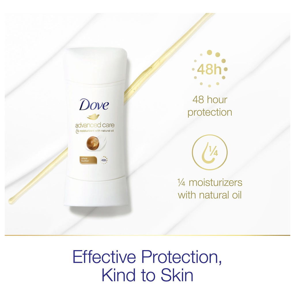 Dove Advanced Care Shea Butter Antiperspirant Deodorant for Women, 2.6 oz