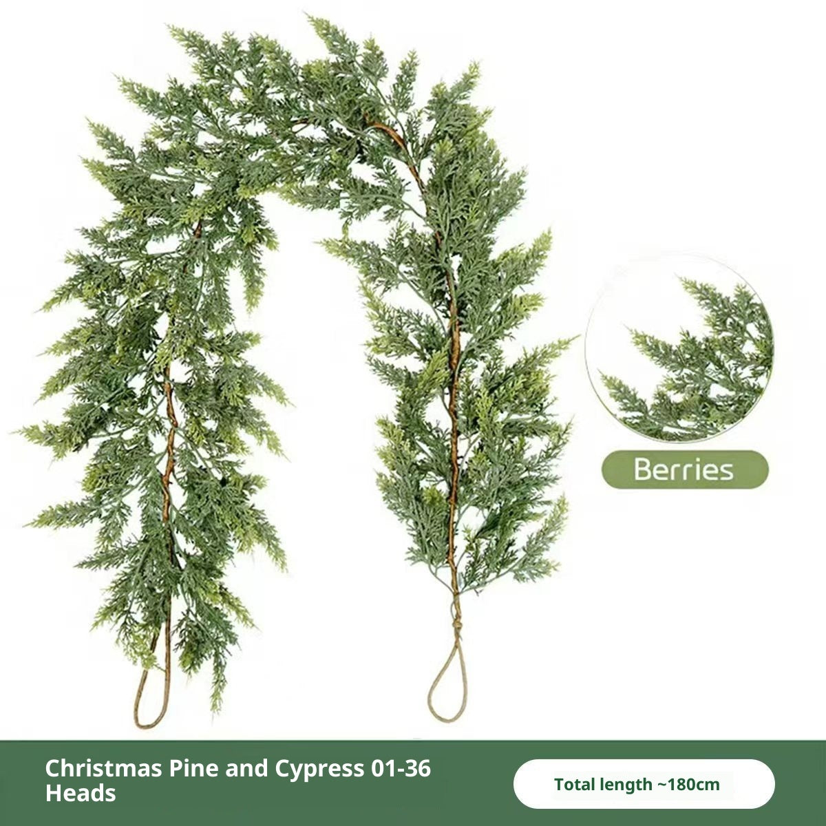 Thickened Cedar Rattan Decorations Christmas Pine And Cypress Rattan Pi-Mart