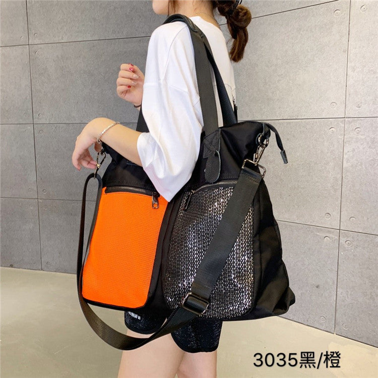 Large Shoulder Bag Simple Leisure Big Bag Nylon Mesh Shoulder Detachable Shoulder strap  hobo SHOMICOBOUTIQUE