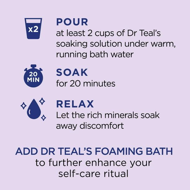 Dr Teal's Pure Epsom Salt Soak, Soothe & Sleep with Lavender, 3 lb EasyOptionXY LLC