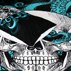 Octopus skull quilt cover three-piece bedding set Pi-Mart