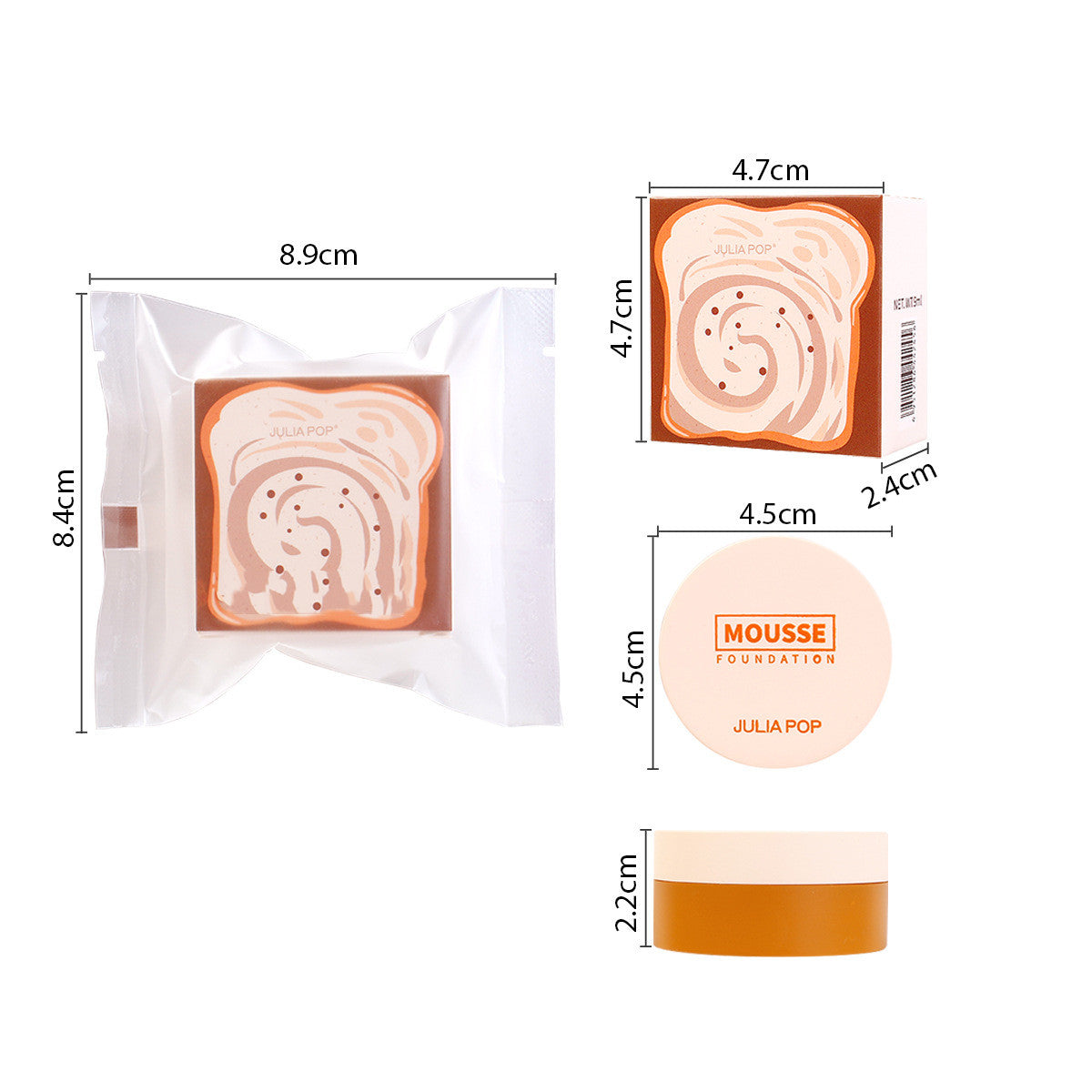 Wheat Liquid Foundation Concealer Lasting Makeup Pi-Mart