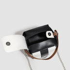 Fashion Contrasting Color PU Stylish Daily Commuter Bag - Simple Women's Shoulder Bag & Small Crossbody Tote