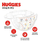 Huggies Snug & Dry Baby Diapers Size 1; Count 108 EasyOptionXY LLC