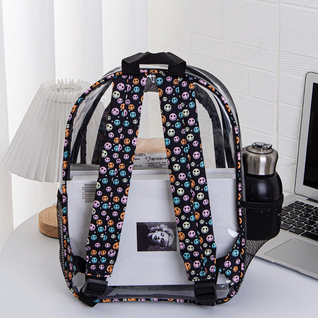 PVC transparent backpack, travel goods multi-layer storage waterproof backpack purse, Transparent backpack purse - SJB-DIAMOND ELITES