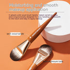 Lightweight Seamless Flat Head Base Makeup Facial Care Brush Pi-Mart