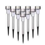 Garden Premium LED Solar Luxury Stainless Steel Lights For Yard Pathway Walkway More Pieces Outdoor - SJB-DIAMOND ELITES
