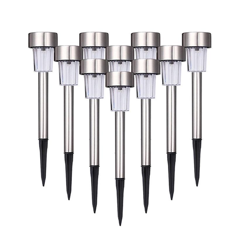 Garden Premium LED Solar Luxury Stainless Steel Lights For Yard Pathway Walkway More Pieces Outdoor - SJB-DIAMOND ELITES