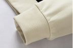 Fleeced Hoodie Pullover For Men With Round Collar