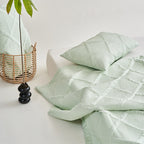 Solid Color Single Double Bed Cover Three-piece Set Of 100 Tencel Cotton Thin Summer Quilt Pi-Mart