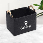 Felt Pet Toy Storage Basket Pi-Mart