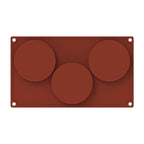 3/6 Silicone Mold Round Circle Shape Fondant Cake Tools Ice Cube Moulds 3D Candy Jelly Making Mould Handmade Soap Molds Round Baking Silicone Mold Circle Chocolate Cake Pie Muffin Sandwiches Eggs Bakeware Kitchen Accessories