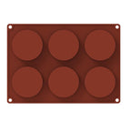 3/6 Silicone Mold Round Circle Shape Fondant Cake Tools Ice Cube Moulds 3D Candy Jelly Making Mould Handmade Soap Molds Round Baking Silicone Mold Circle Chocolate Cake Pie Muffin Sandwiches Eggs Bakeware Kitchen Accessories