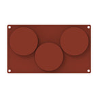 3/6 Silicone Mold Round Circle Shape Fondant Cake Tools Ice Cube Moulds 3D Candy Jelly Making Mould Handmade Soap Molds Round Baking Silicone Mold Circle Chocolate Cake Pie Muffin Sandwiches Eggs Bakeware Kitchen Accessories