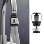 360 Degree Kitchen Sink Tap Faucet Extender, Universal Stainless Steel Faucet Extender with Flexible Swivel Tap Aerator Hose, 2 Water Outlet Modes, Faucet Extender Water Saving Bathroom Kitchen Accessories Stevvex