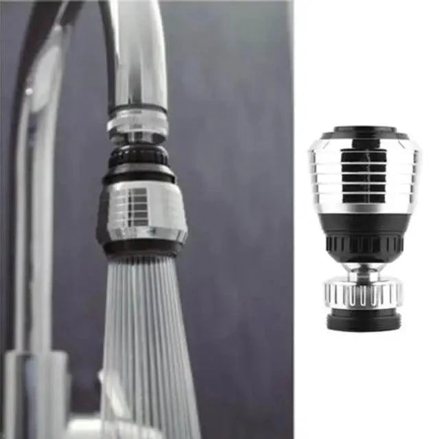 360 Degree Kitchen Sink Tap Faucet Extender, Universal Stainless Steel Faucet Extender with Flexible Swivel Tap Aerator Hose, 2 Water Outlet Modes, Faucet Extender Water Saving Bathroom Kitchen Accessories Stevvex