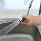 360 Degree Kitchen Sink Tap Faucet Extender, Universal Stainless Steel Faucet Extender with Flexible Swivel Tap Aerator Hose, 2 Water Outlet Modes, Faucet Extender Water Saving Bathroom Kitchen Accessories Stevvex