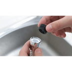 360 Degree Kitchen Sink Tap Faucet Extender, Universal Stainless Steel Faucet Extender with Flexible Swivel Tap Aerator Hose, 2 Water Outlet Modes, Faucet Extender Water Saving Bathroom Kitchen Accessories Stevvex