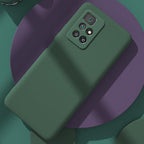 360 Degree Protection Back Case Cover Liquid Silicone Soft Matte Phone Case For Xiaomi Redmi Note 11 Pro Max 11S 10 10S 9 9S 8 Candy Shockproof Bumper Cover  Liquid Silicone Back Cover Case Stevvex