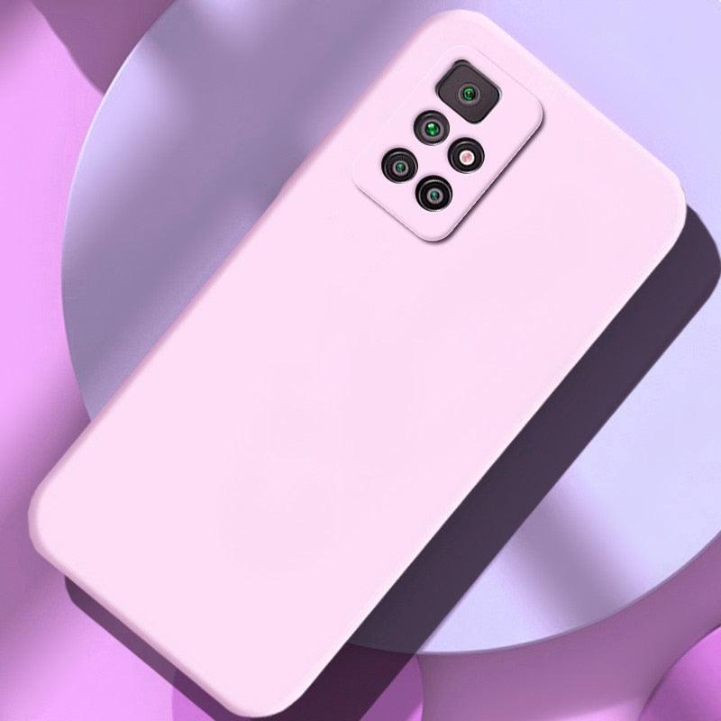 360 Degree Protection Back Case Cover Liquid Silicone Soft Matte Phone Case For Xiaomi Redmi Note 11 Pro Max 11S 10 10S 9 9S 8 Candy Shockproof Bumper Cover  Liquid Silicone Back Cover Case Stevvex