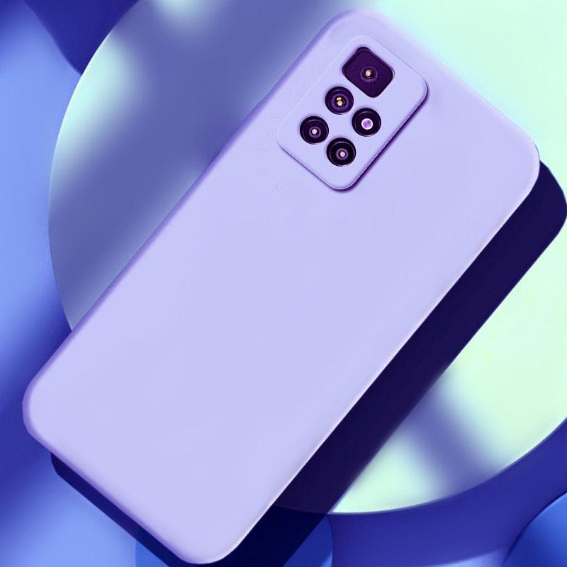 360 Degree Protection Back Case Cover Liquid Silicone Soft Matte Phone Case For Xiaomi Redmi Note 11 Pro Max 11S 10 10S 9 9S 8 Candy Shockproof Bumper Cover  Liquid Silicone Back Cover Case Stevvex