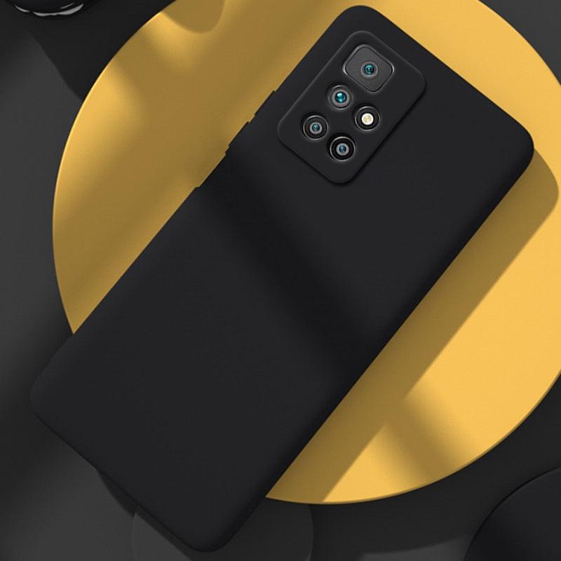 360 Degree Protection Back Case Cover Liquid Silicone Soft Matte Phone Case For Xiaomi Redmi Note 11 Pro Max 11S 10 10S 9 9S 8 Candy Shockproof Bumper Cover  Liquid Silicone Back Cover Case Stevvex